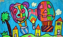 [PK赛]关于看图写话的作文：热气球历险记_600字