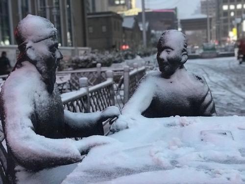 终于迎来了第一个雪_400字