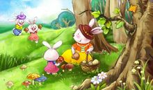 小兔采蘑菇_150字