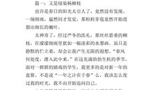 高二状物作文：我家楼后的榆树_900字