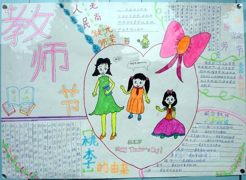 教师节手写报纸（10）_20字