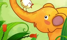 一年级状物作文：可爱的大象_100字