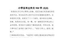 五年级作文：书包_900字