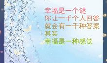 幸福是一种感觉_700字