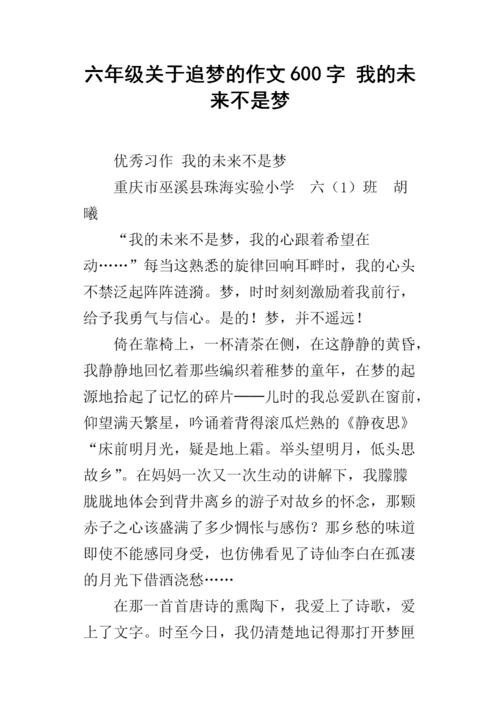 60年的创始：我的未来不是梦想_1200字
