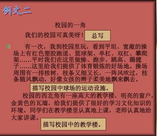 我们的教室_250字