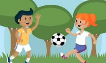 [PK赛]关于最好玩的事的作文：踢足球_400字