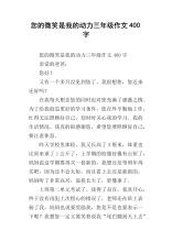 你的笑容_400字