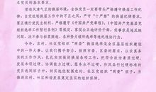 致党的一封信_800字