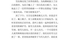 “下雪了”_400字