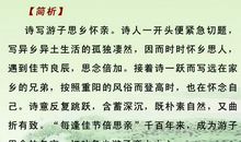 《九月九日忆山东兄弟》改写_400字