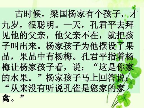 杨的孩子_300字
