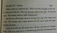 一年级日记：上英语课_300字