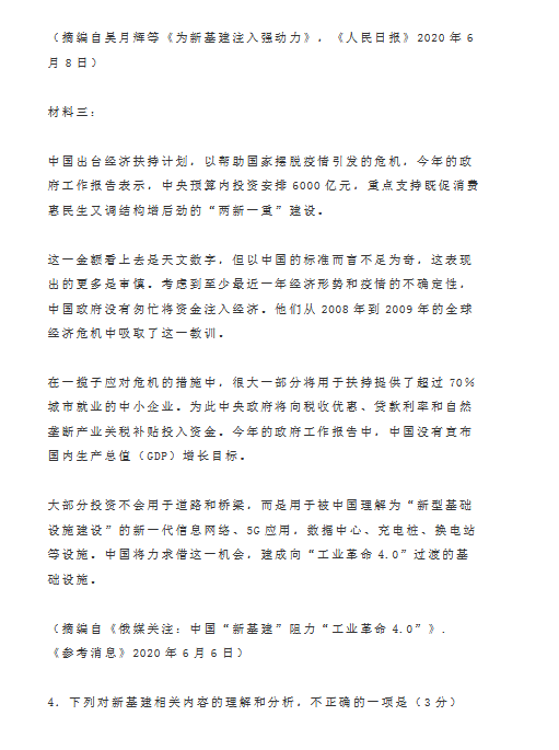 2020年，福建学院入学考试真实问题（6）