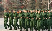 今天的军训跑步走_800字
