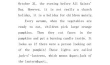 关于万圣节的作文：难忘的万圣节_800字