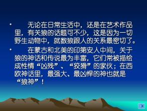 狼神的传说（1）Amu Ye _250字