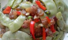 炒月亮菜的时候