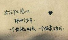 致我亲爱的少年_250字