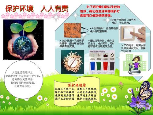 有一天，我看到一个孩子在河里扔东西，爷爷看到了它。祖父对孩子说这么一句话：“你怎么扔东西？你不爱你的家吗？”孩子说：“这不是我的家，我的家人就在那里。”孩子们在家里带来祖父。爷爷看着孩子的善意：“孩子，这是你的家？这不是你的家。” “这是我的家，或者我怎样才能进来！”孩子说：“你会说：”你会扔自己的家吗？ “孩子肯定会回答：”当然不是。我是小孩。 “祖父问道：”你怎么把它扔在河里？ “孩子说：”河流只是一条河流，每个人都抛出它，为什么我不能。“爷爷笑着说：”孩子，你的家里给了，地球是我们的第二个家，如果每个人都像你扔的话像你一样的垃圾，地球将成为垃圾，让人类不会存在。你想要地球和人类消失吗？ “孩子听了较低的。似乎孩子似乎明白了什么。