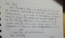 给笔友的信_300字