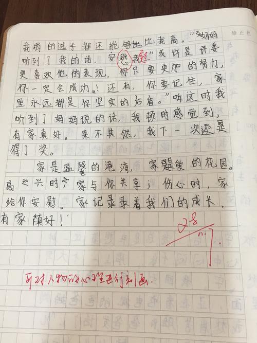 有一个好家_250字