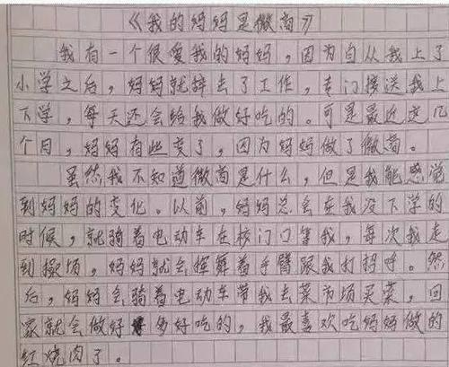 一书信：给母亲_550字