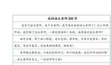 妈妈老师_200字