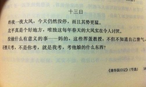 一年级日记：访问清华大学_250字