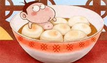 见说马家滴粉好，试灯风里卖元宵