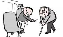 我给老奶奶让座_450字