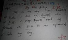 人物英语作文：我的同桌_700字