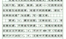 2011包头中考作文题目