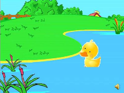
“妈妈，我能找到你”小鸭子很开心。