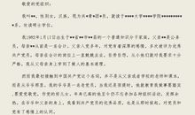 入党自传（二）