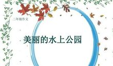美丽的水上公园_300字