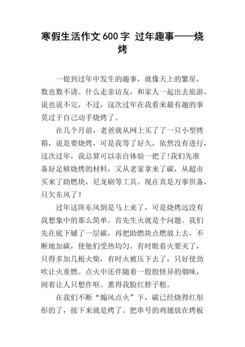 新年的乐趣_1200字