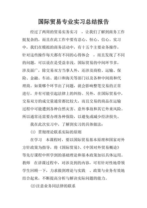 实习摘要报告