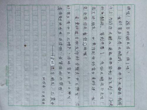 遥远姐姐的一封信_350字