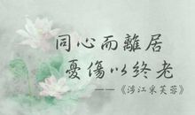 同心而离居，忧伤以终老（上）_600字