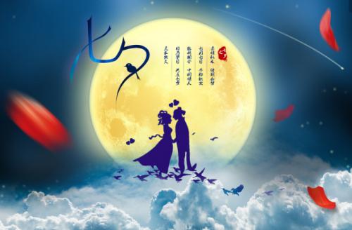 
两年后，一个女人，一个女人，一个女人。然而，天木里听到了被编织的女人结婚了，这是非常老的。在7月初，王穆致力于天兵田会抓住编织的女孩，悲伤，悲伤，老牛的帮助，用萝卜篮子捡起孩子们。看着它，王妈妈拨打金色的绘画，在牛仔脚下有一个天河的拥抱。肝肠被打破，一个牛仔队挑选了一个孩子，在河西的一个巨大，看着哭泣的哭泣，飞到天河，设置一座桥梁，大歌，低音扬声器，最终会在桥上见面，王妈妈无助，我必须让牛手战士在七月每年在桥上互相见面。