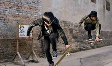 我学会了滑滑板_650字