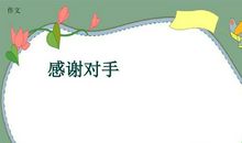 感谢对手_600字