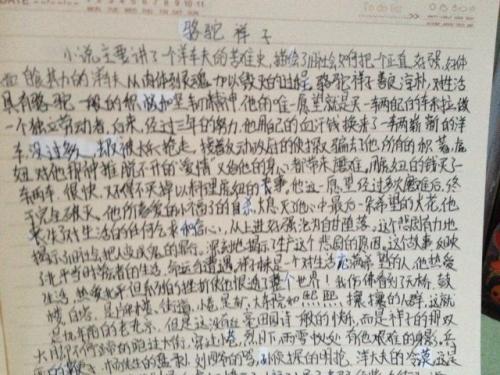 读完_550字后“骆驼祥子”