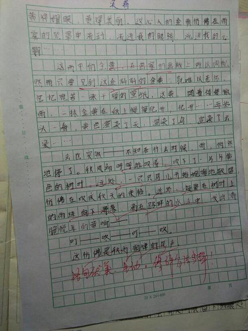 单位成分：秋季风景_600字