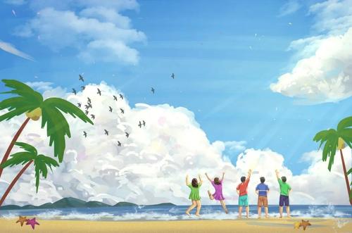 与春天的构图：描述夏天的话_1000字