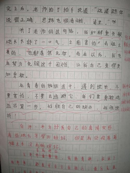 高三个叙事成分：面部挫折_700字