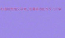 第一次滑旱冰_700字