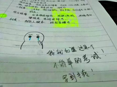 考试前的心情_1000字