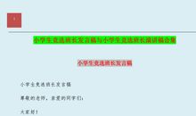 竞选班长演讲稿_550字